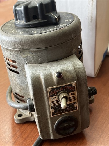 🔥Adjust-A-Volt A6743 Typ 500B Standard Elektroprodukte Transformator🇺🇸