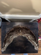 100 real Raccoon fur scarf /brown fur neck wrap/women cape/shawl 34