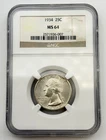 1934-P Washington Silver Quarter 25C NGC MS64 BU UNC Philadelphia US Coin BM1