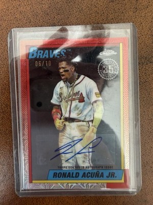 Topps 2025 Ronald Acuña Jr. Braves Auto 06/10 