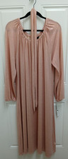 NWT LulaRoe Elegant Pink Metallic Sparkle Shift Midi Dress 2XL Shimmer Tie Belt