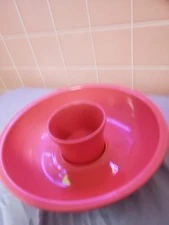 Fiesta/Fiestaware Chip and Dip Bowl Set in FLAMINGO