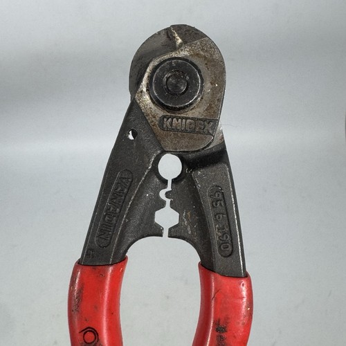 Knipex 7-1/2" Wire Cable Cutters High Leverage 95 6 190 - Picture 4 of 6