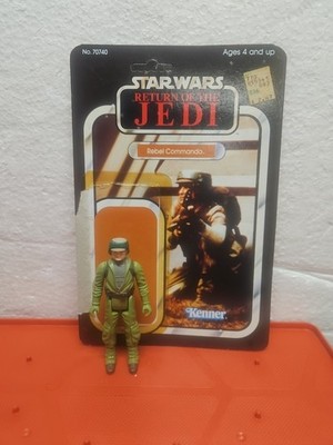 Star Wars 1983 Rebel Commando With 65 Back Card All Kenner China COO