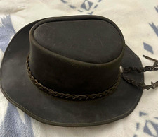 Genuine leather hand made in Mexico hat
