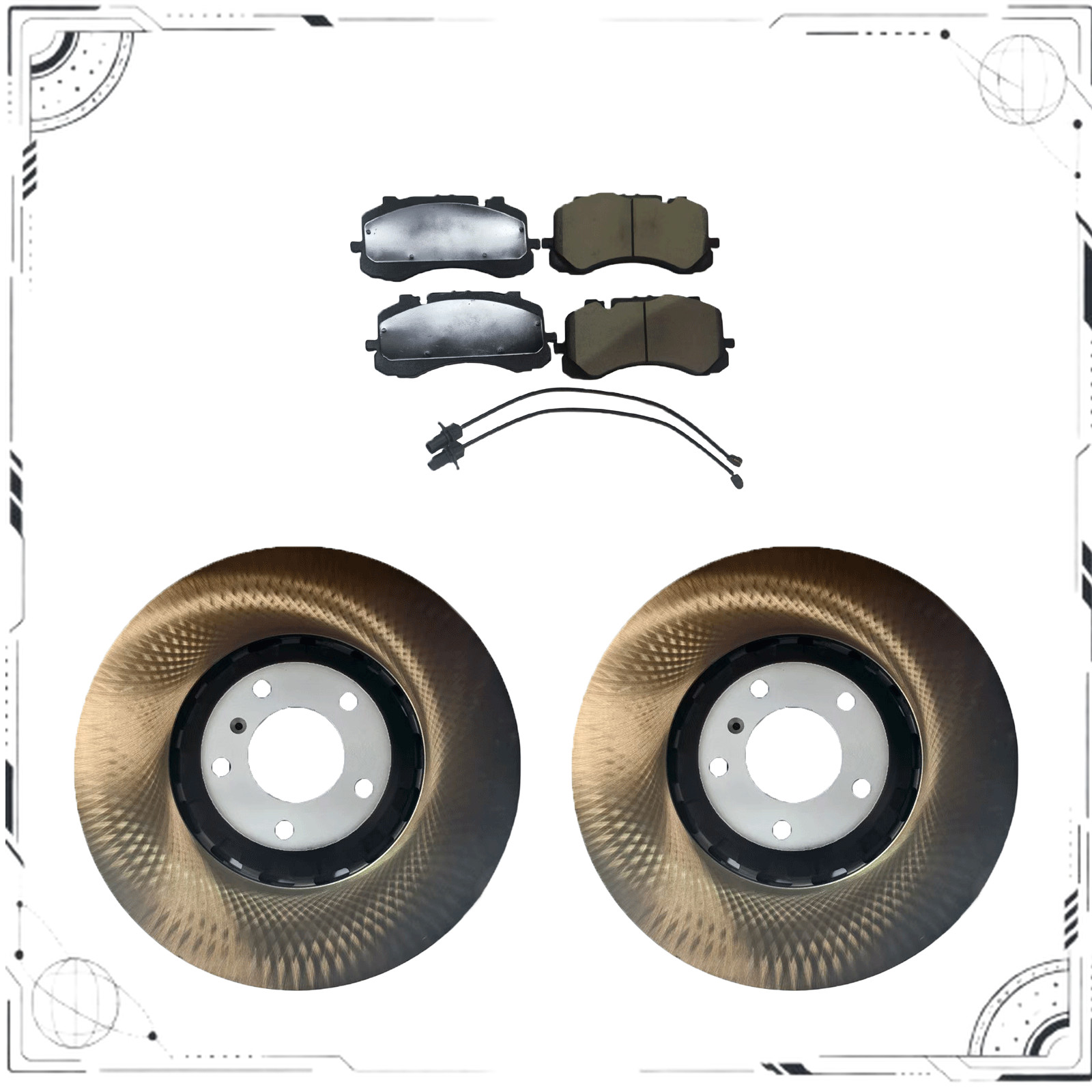 Bentley Bentayga 2016-2023 Front Brake pads 2 pcs P/N 4M0615301AR