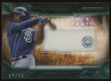 2015 Topps Strata - Clearly Authentic Relics Justin Upton #CARC-JU Green /75
