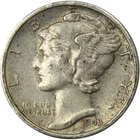 1943 S Mercury Dime XF EF Extremely Fine 90% Silver 10c US Coin Collectible
