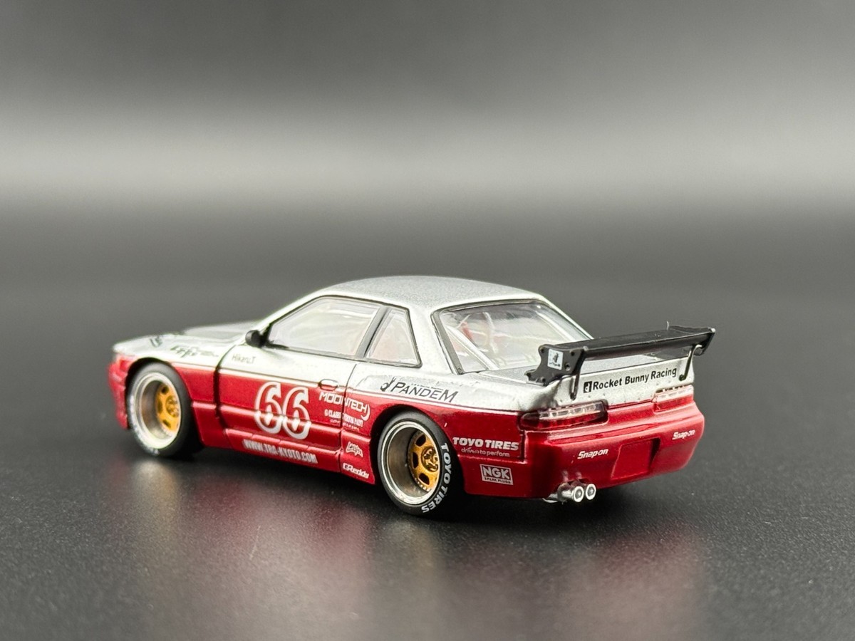 Pop Race Pandem Silvia S13 Moontech Red 640258 1/64 | eBay