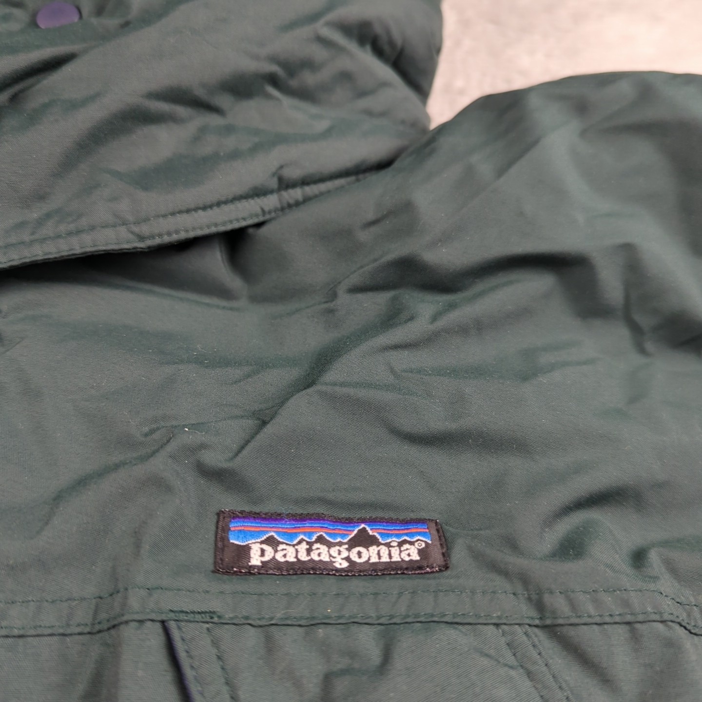 Vintage 90s Patagonia DAS Parka Jacket Mens L Green Hooded 84101 Repaired image 3