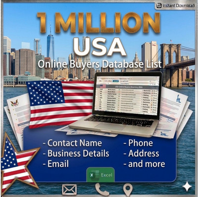 1M USA Online Buyers Email List   E-commerce Customers Leads Database (Excel)