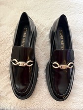 Stuart Weitzman Nolita Black Leather Bit Loaf...
