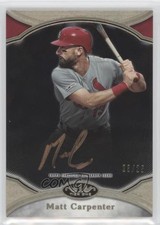 2020 Topps Tier One Prime Performers Bronze Ink 23/25 Matt Carpenter Auto 0a4s