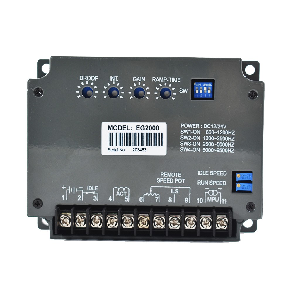 Governor Speed Controller Control Panel