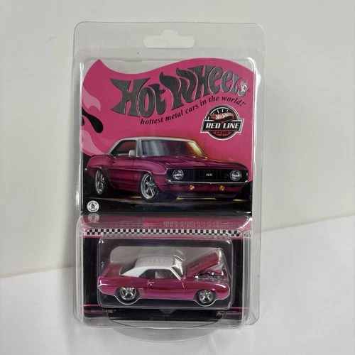 Hot Wheels RLC Exclusive 1969 Chevy Camaro SS Pink Red Line Club Free Ship