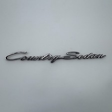 Vintage 1961 Ford Country Sedan Emblem Script Oem Original 16