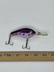 Vtg Pre Pradco Bandit 400 Series Crank Bait Fishing Lure Pink Purple Tiger — photo 4