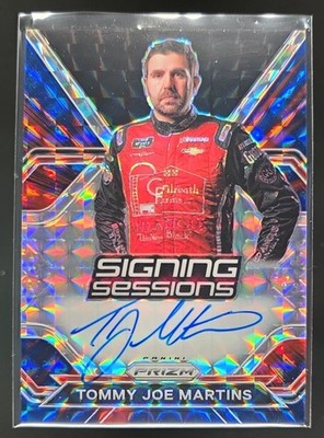 2021 Prizm Racing Tommy Joe Martins Signing Sessions Reactive Blue /99