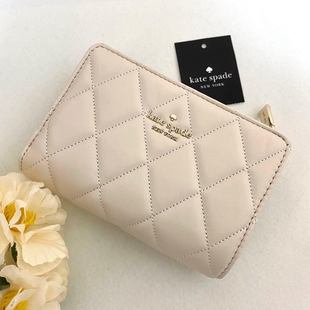 kate spade new york Wallet Quilted 9x14cm Leather White Pre-owned + Accessories thumbnail 5