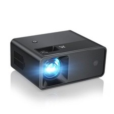 Mini Projector, 2025 Upgraded Full HD 1080P Support Video Projector, Black