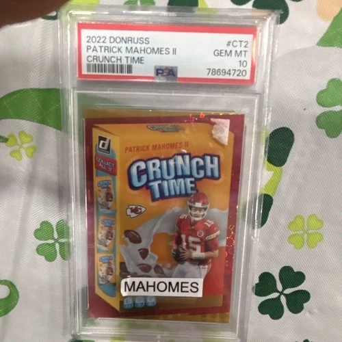 2022 Panini Donruss Crunch Time Patrick Mahomes II #CT-2 PSA 10 Chiefs NFL