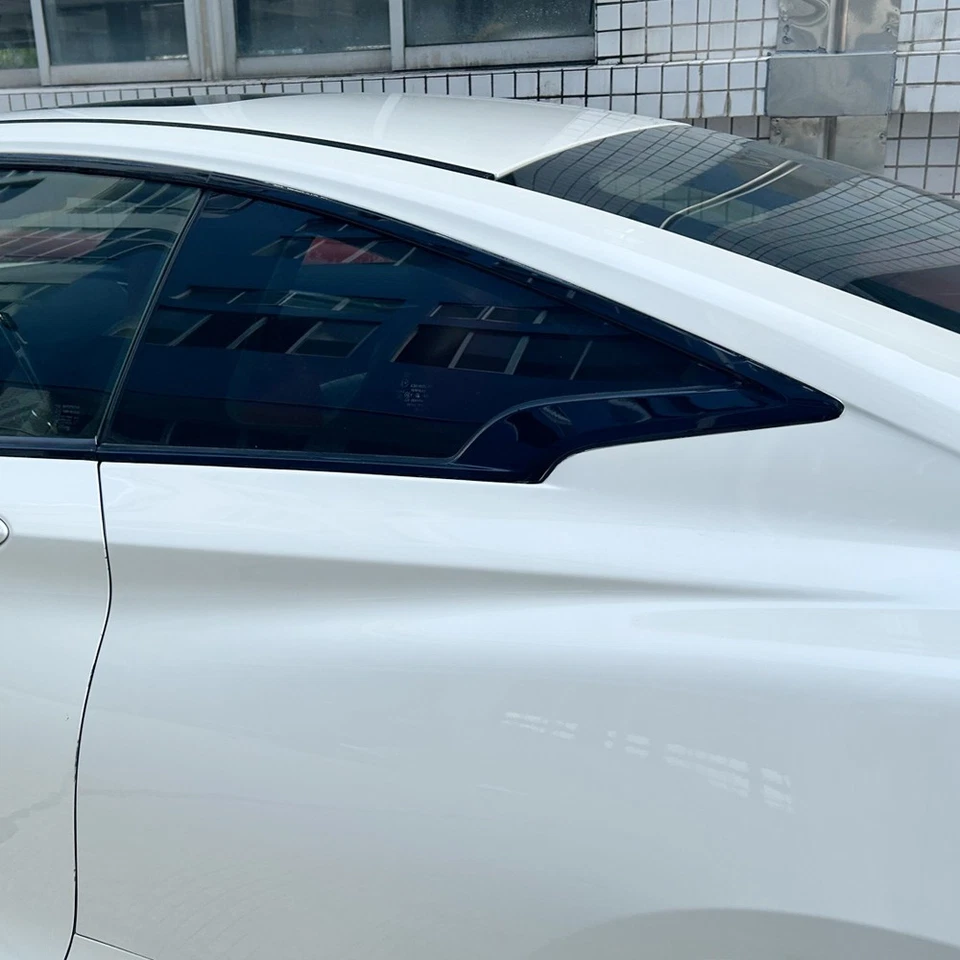 Glossy Black Chrome Delete Window Trims For Infiniti Q60 2017-2020 coupe Foto 3 de 4