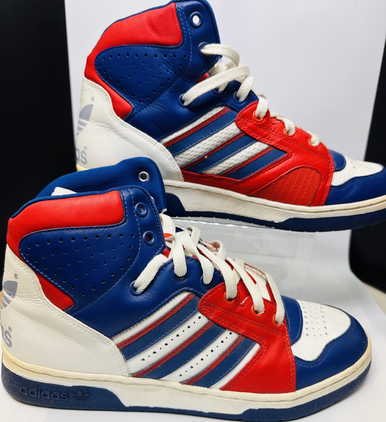 Adidas Instinct Hi Top Sneakers US 9.5/43 Vintage Ewing #020666 Run Dmc Rare 2003 image 2