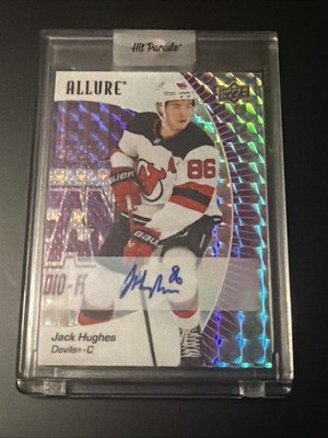 2023-24 Upper Deck Allure - Jack Hughes #97 Purple Diamond Autographs 3/10 (AU)