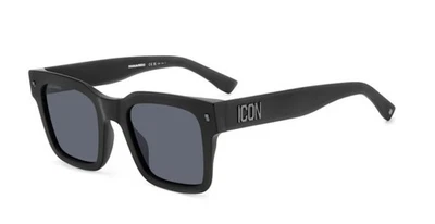 DSQUARED2 DSQ2 ICON 0010/S - 003 IR - Sonnenbrille - Matt Schwarz/Grau - Bild 1 von 3