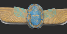 UNIQUE PHARAONIC ANCIENT EGYPTIAN WINGED SCARAB Figure Egyptian Beetle (UE)