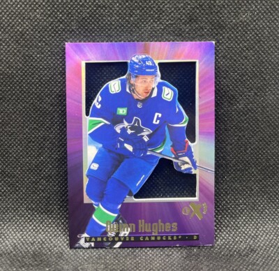 Quinn Hughes Credentials 2023-24 Skybox EX-2000 Hockey #47 Canucks Card