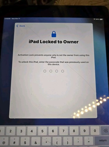 Apple iPad 7 A2197 Black Tablet, Broken AS-IS - 第 2/7 張圖片