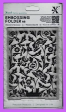 XCUT A6 EMBOSSING FOLDER - BAROQUE FLORALS - DOCRAFTS 