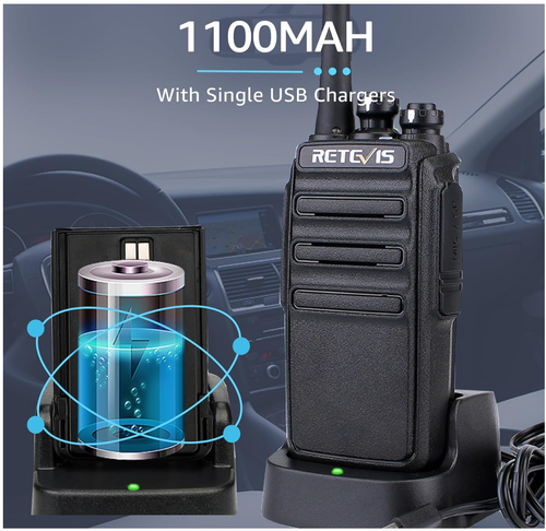 New RT24 Walkie Talkie PMR446 License Free Professional Two Way Radio 16 Channel - Picture 5 of 13