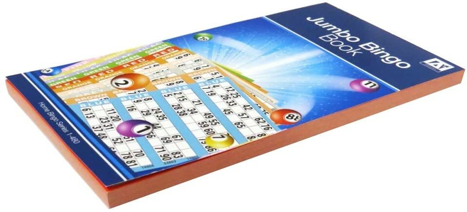 Jumbo Bingo Book Pad - 480 Games With Coded Tickets In Various Colors (12x21cm)