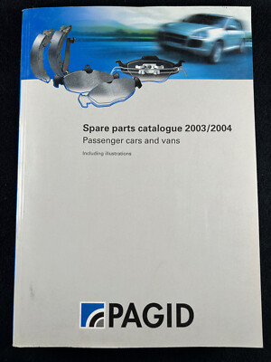 Pagid Spare parts catalogue 2003 2004 Passenger cars & vans catalog BMW Audi