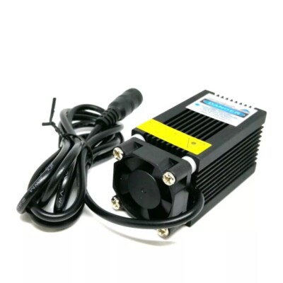 Modulo Laser Blu 450nm 1000mW Focalizzabile Con Supporto E Adattatore 12V Per Incisione