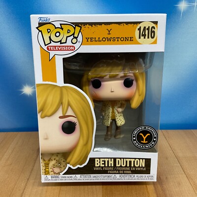 Funko Pop BETH DUTTON #1416 YELLOWSTONE Exclusive Metallic Dress NEW In Box  | eBay
