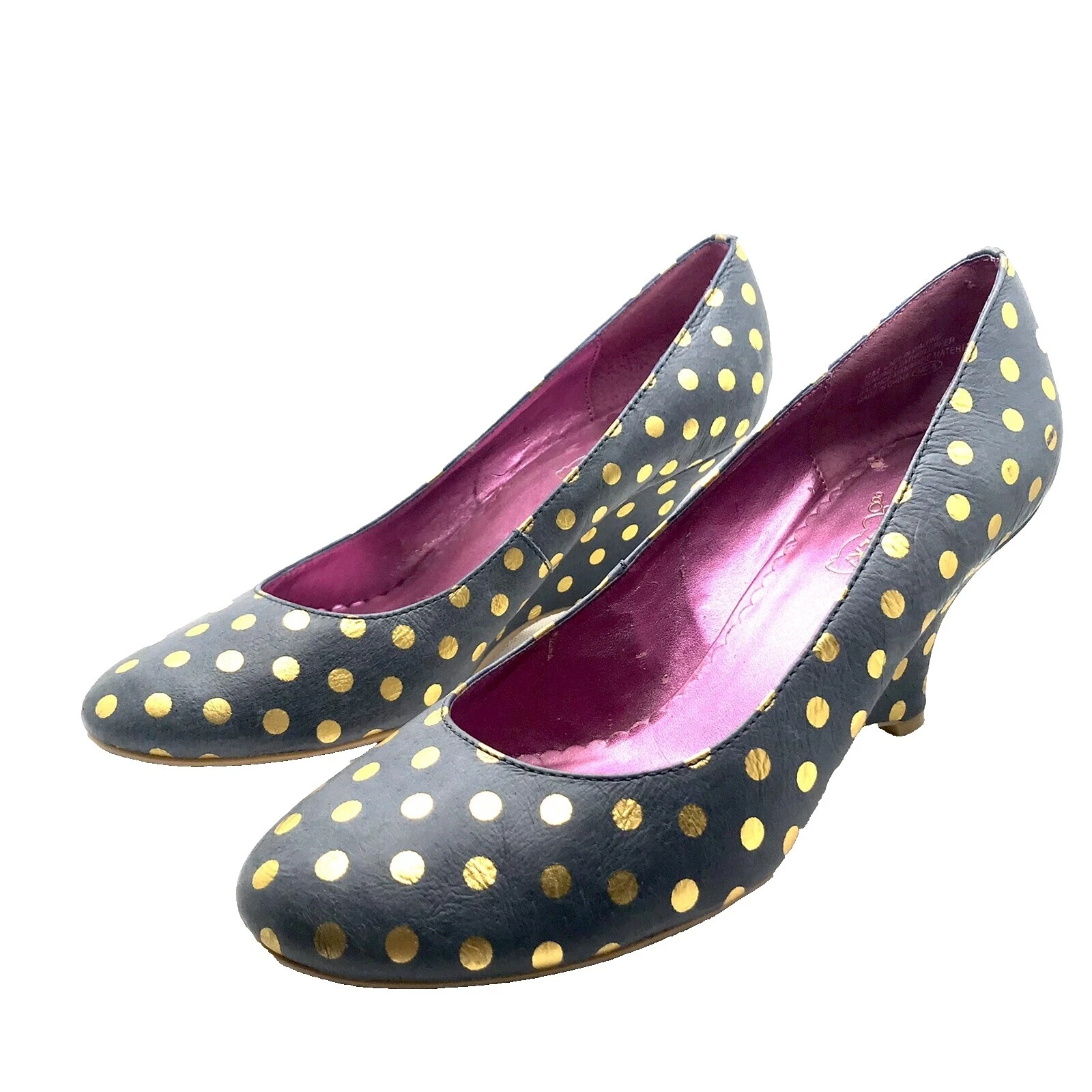 Parte superior de cuero con Cuña Tacones Lunares