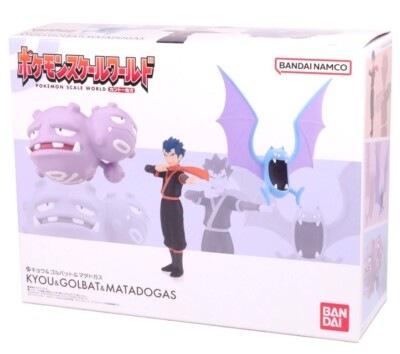 Pokemon Scale World Kanto Region Koga Golbat & Weezing Figures Set