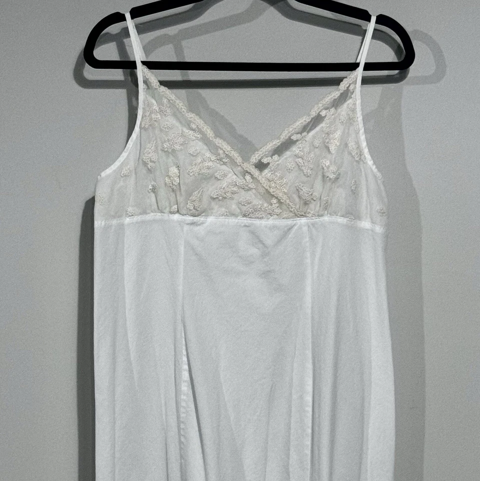 De colección. Camisón Lands End Niñas Blanco Algodón Sin Mangas Mediano 8-10 Hada Foto 2 de 4