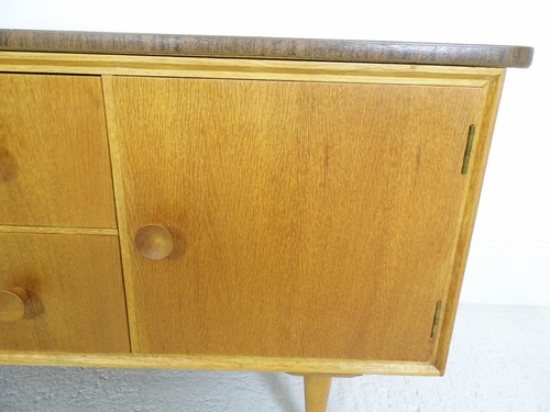 Vintage Retro Meredew Furniture Petite Sideboard TV Stand Storage Formica 1960s - Picture 13 of 22