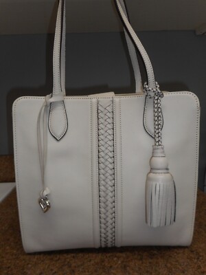 New Brighton Ferrara Stefana Large Tote Purse - Shoe White