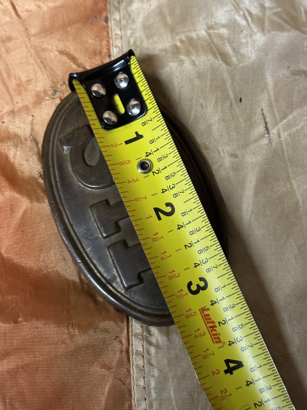 AUTHENTIC CIVIL WAR US BELT BUCKLE FROM GETTYSBURG, PA FROM A