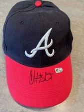 CHRISTIAN BETHANCOURT ATLANTA BRAVES SIGNED HAT WITH AUTHENTICATION