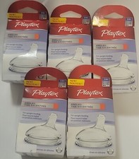 Silicone Nipples Playtex, Angled , 5 boxes with 2 nipples each, 3M Medium Flow