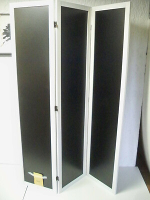 Paravent Kreidetafel Chalk, beschreibbar schabby Chik : ca. B121 x T2 x H170 cm