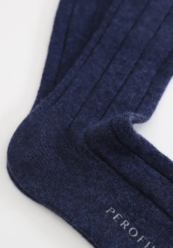 3 Pack Perofil Ribbed Wool and Cashmere Long Socks - Picture 6 of 15