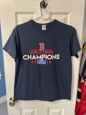 Boston Red Sox baseball 2018 World Series champions men's blue