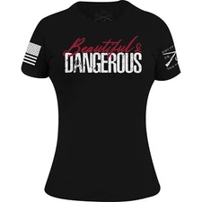 Grunt Style Women's Beautiful & Dangerous T-Shirt - Black
